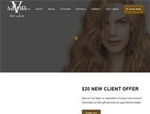 Tablet Screenshot of fivesalon.com